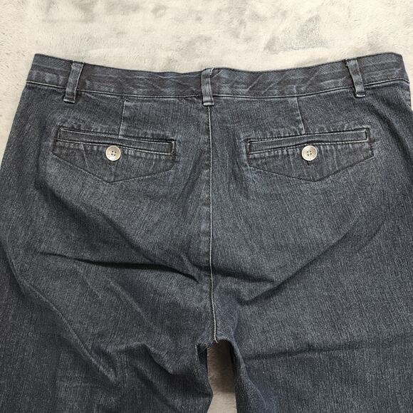 Vintage 90s BandolinoBlu Jeans Womens 10 Blue Stretch Denim Mid Rise Crop Capri - Picture 5 of 13